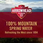 ARROWHEAD WATER: 100% Mountain Spring Water 24 Count - 0.5 liter, 12 lt