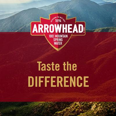 ARROWHEAD WATER: 100% Mountain Spring Water 24 Count - 0.5 liter, 12 lt