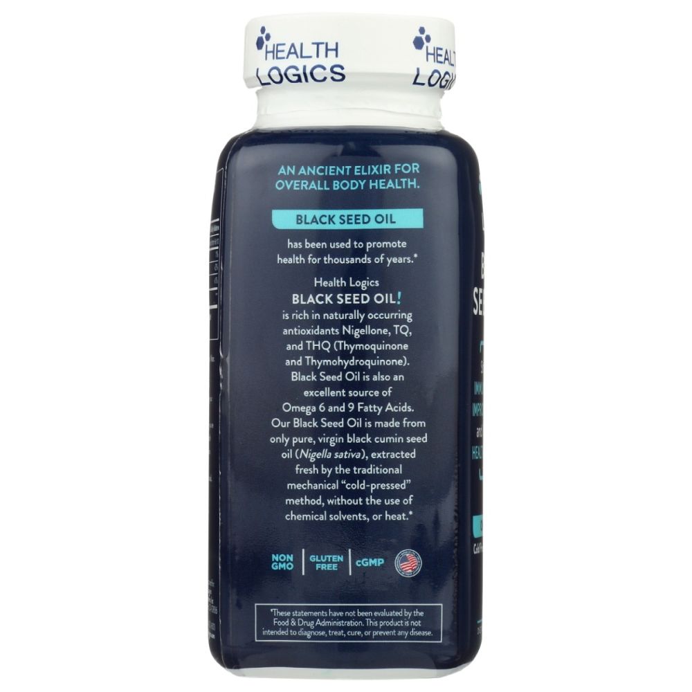 HEALTH LOGICS: Black Cumin Seed Oil, 100 sg