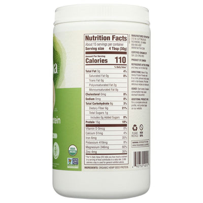 NUTIVA: Organic Superfood Hemp Protein 15 G, 16 oz