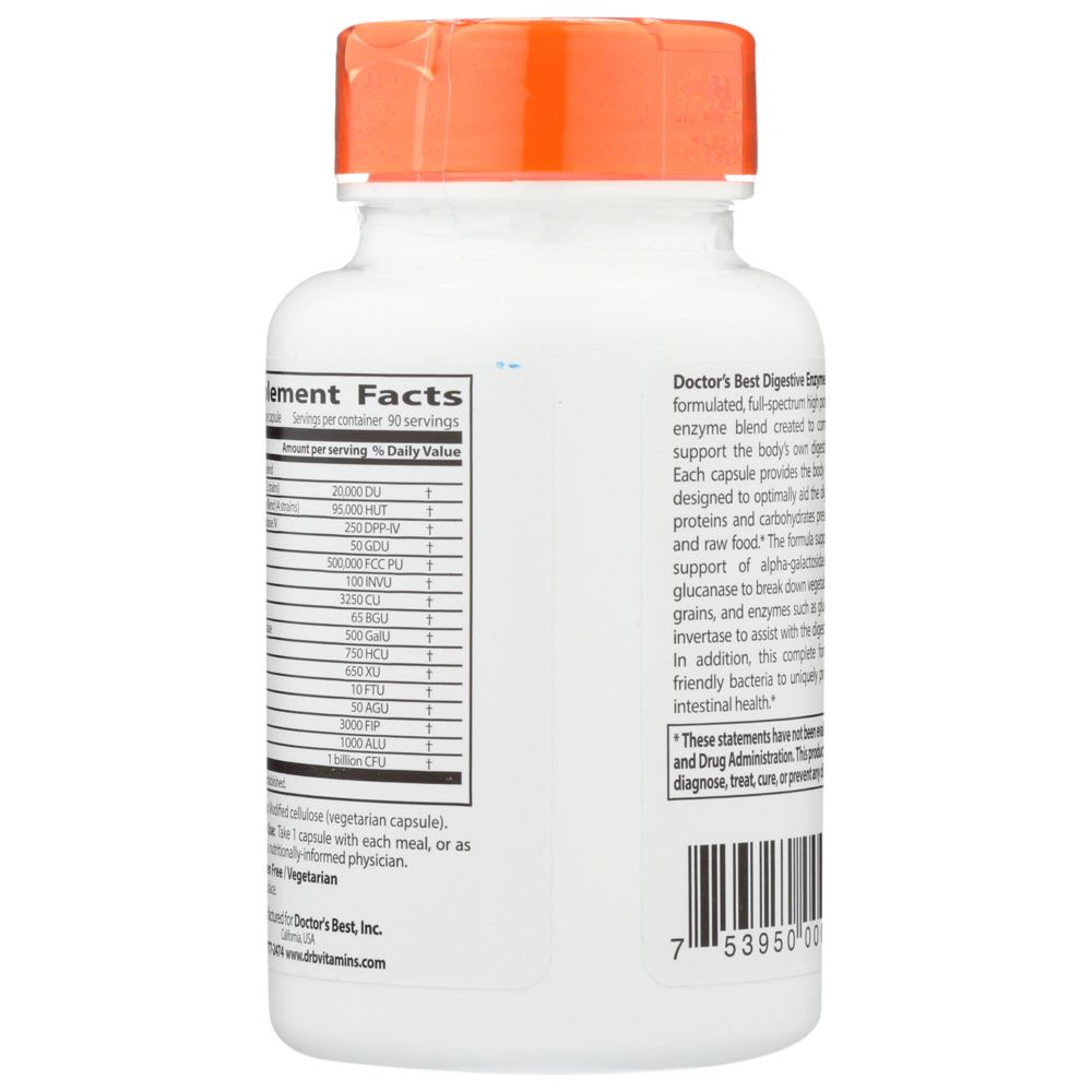 DOCTORS BEST: Digestive Enzymes, 90 vc