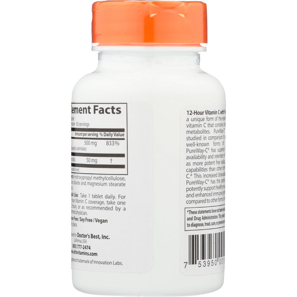 DOCTORS BEST: Vtmn C Sustained Release, 60 tb