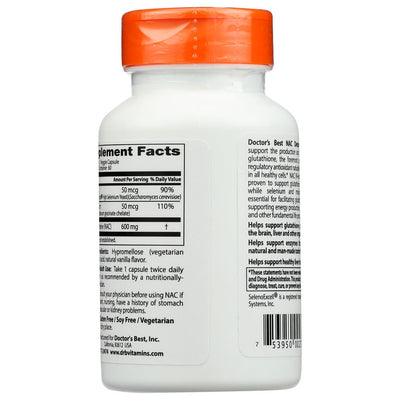 DOCTORS BEST: Nac Detox, 60 vc