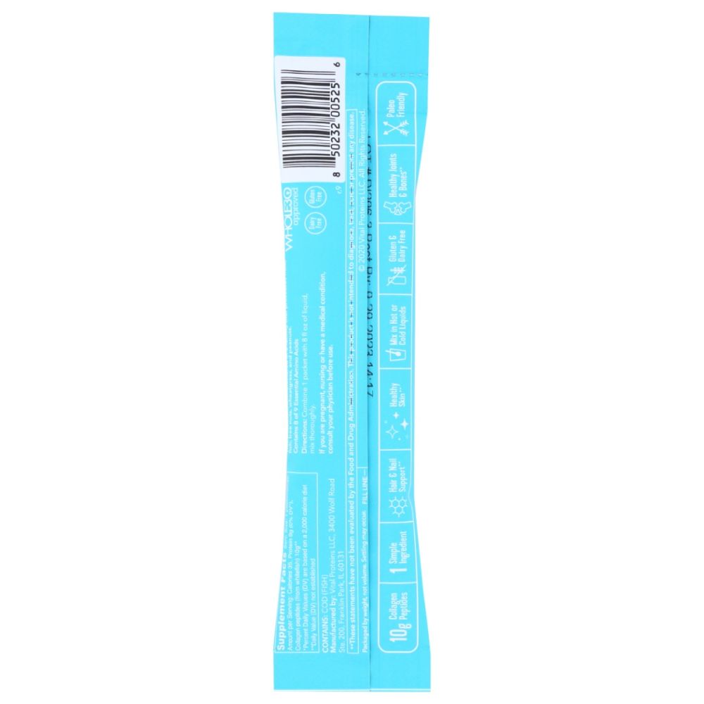 VITAL PROTEINS: Marine Collagen Unflavored Stick Pack, 10 gm