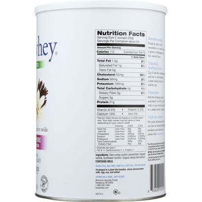 TERA'S WHEY: Bourbon Vanilla RBGH Free Whey Protein, 24 oz