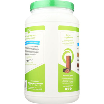 ORGAIN: Organic Protein Plant Based Powder Creamy Chocolate Fudge, 2.03 lb