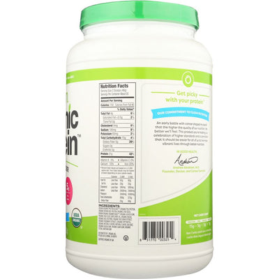 ORGAIN: Organic Protein Plant Based Powder Sweet Vanilla Bean, 2.03 lb