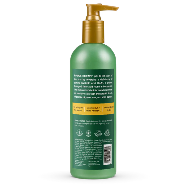 SHIKAI: Borage Therapy Dry Skin Lotion Original Unscented, 8 oz