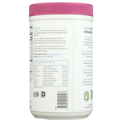 SIMPLY TERAS: Pure Whey Protein Bourbon Vanilla, 12 oz