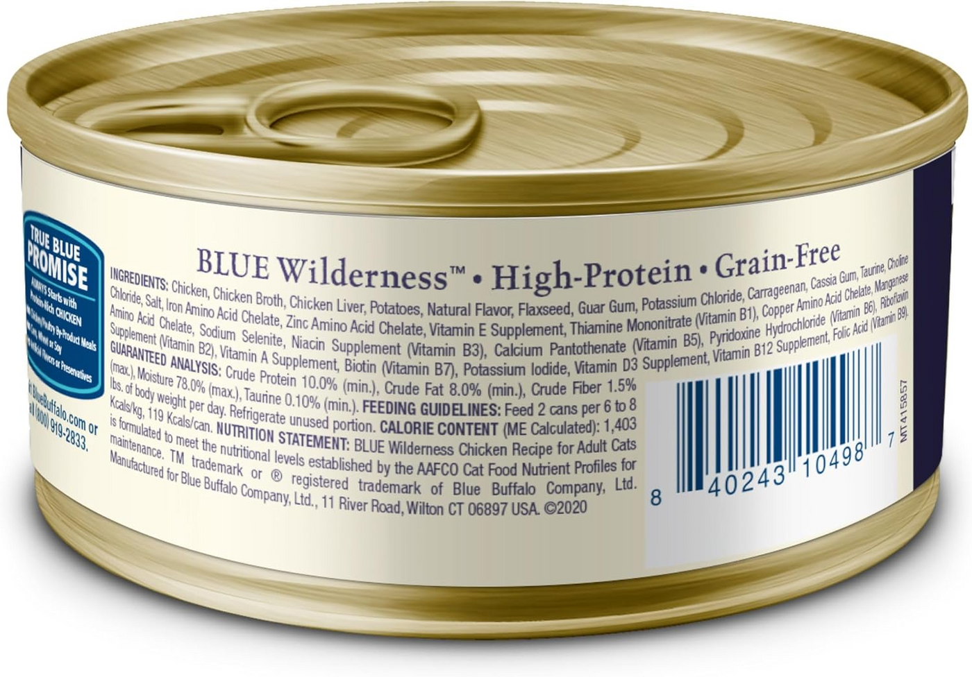 BLUE BUFFALO: Wilderness for Mature Cat Food Chicken Recipe, 5.50 oz