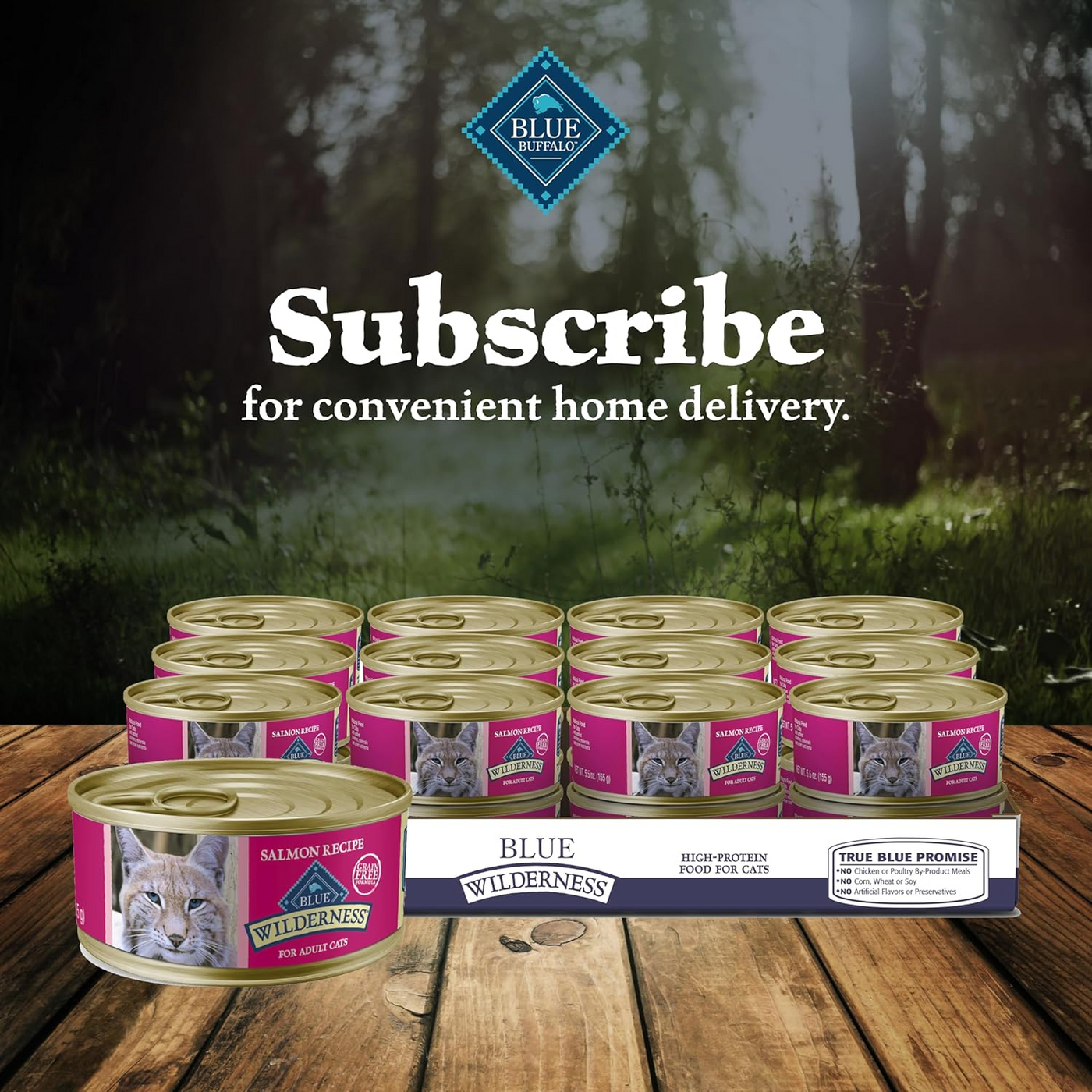 BLUE BUFFALO: Wilderness Adult Cat Food Salmon Recipe, 5.50 oz