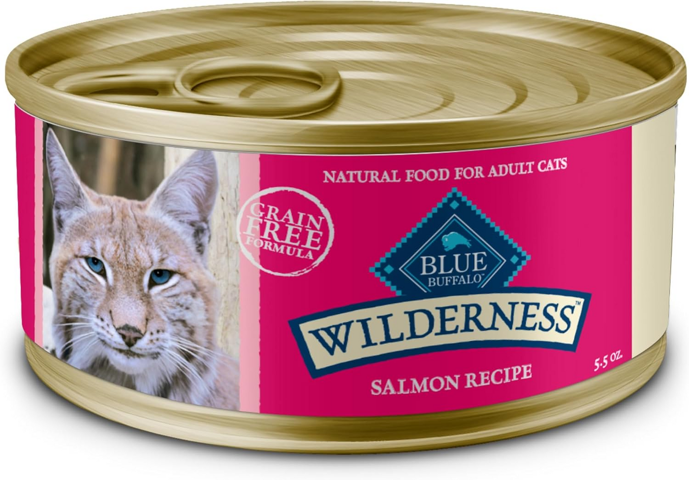 BLUE BUFFALO: Wilderness Adult Cat Food Salmon Recipe, 5.50 oz