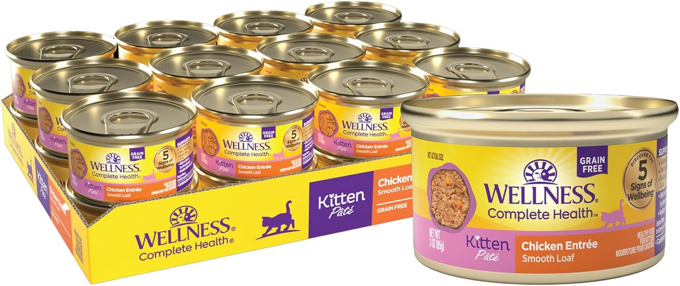 WELLNESS: Chicken Canned Kitten Food, 3 oz