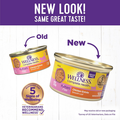 WELLNESS: Chicken Canned Kitten Food, 3 oz