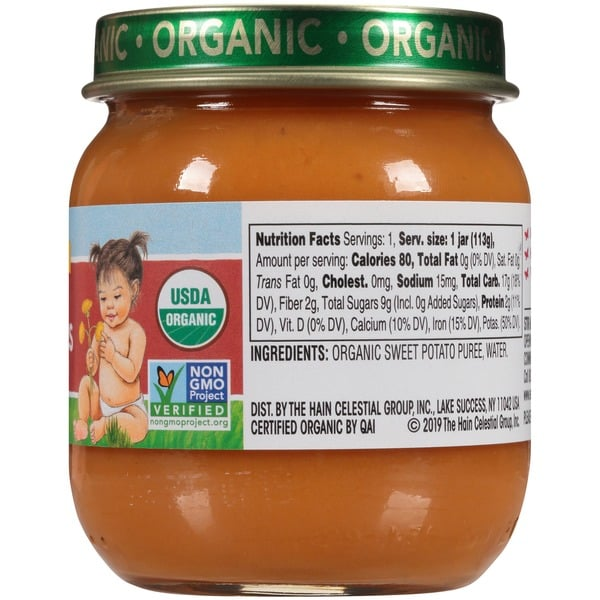EARTH'S BEST: Organic Baby Food Stage 2 Sweet Potatoes, 4 oz