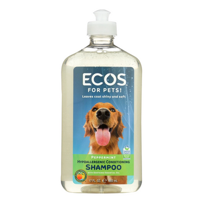 ECOS: Hypoallergenic Pet Shampoo Peppermint, 17 fo