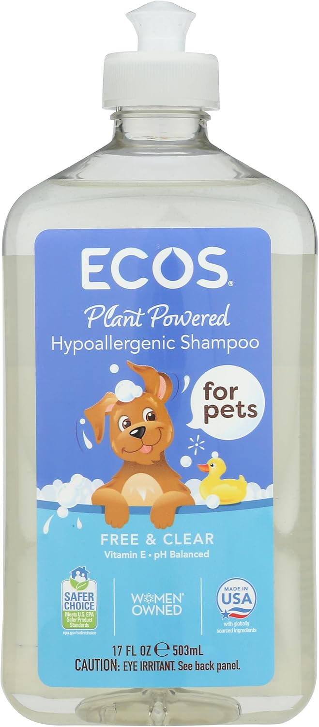 ECOS: Hypoallergenic Pet Shampoo Peppermint, 17 fo