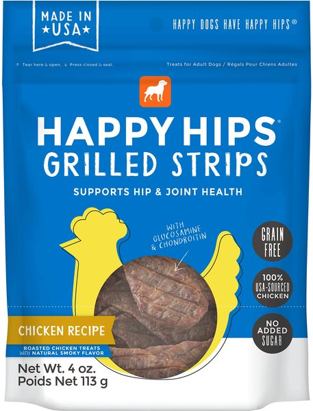 HAPPY HIPS: Grilled Strips Chicken Recipe, 4 oz