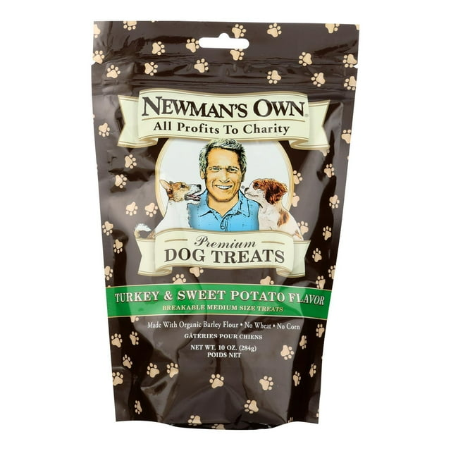 NEWMAN'S OWN: Premium Dog Treats Turkey and Sweet Potato, 10 oz