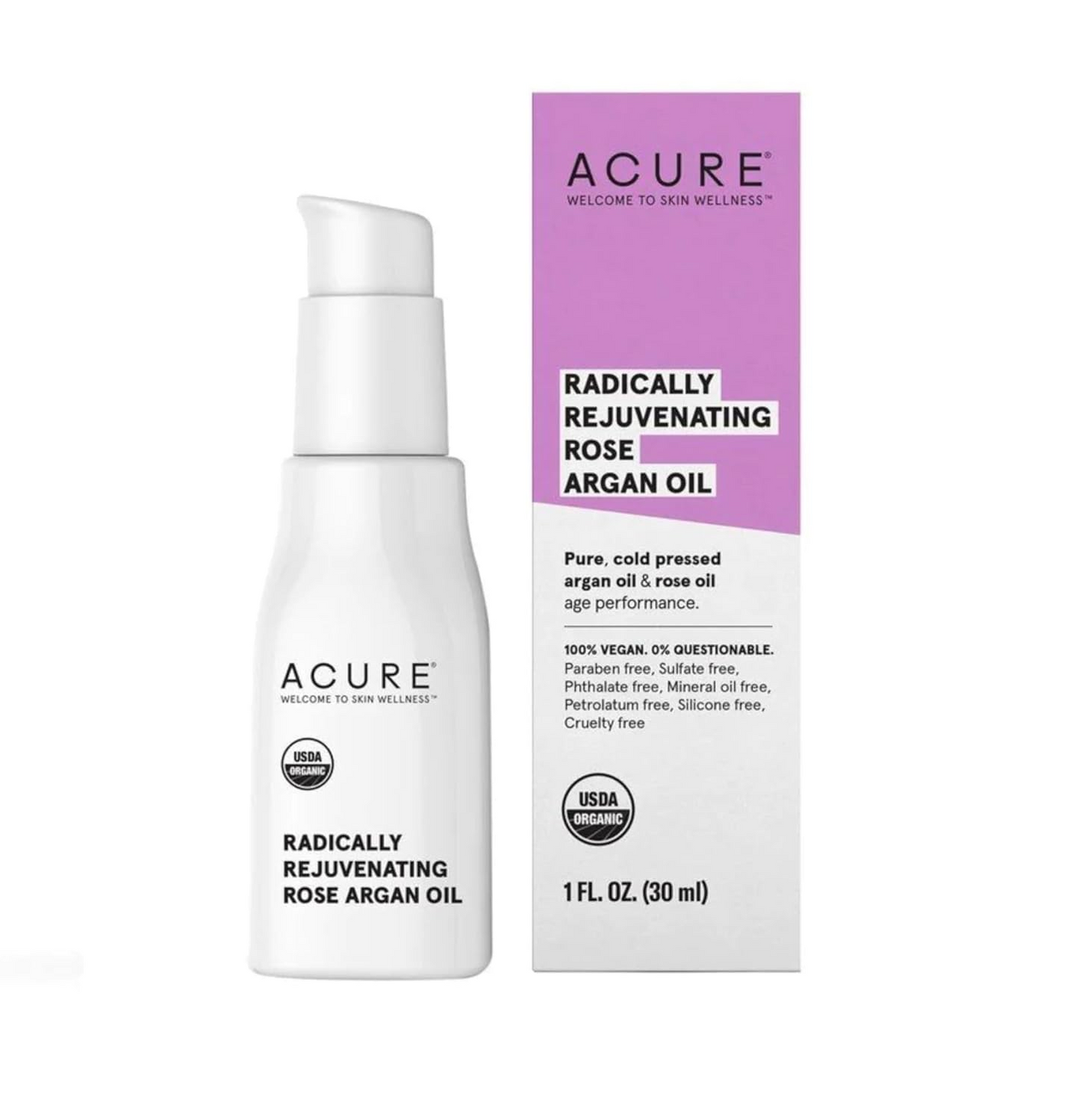 ACURE: Organic Radically Rejuvenating Rose Argan Oil, 1 fl oz