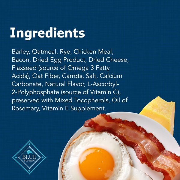 BLUE BUFFALO: Health Bars Baked with Bacon, Egg and Cheese Crunchy Dog Biscuits, 16 oz