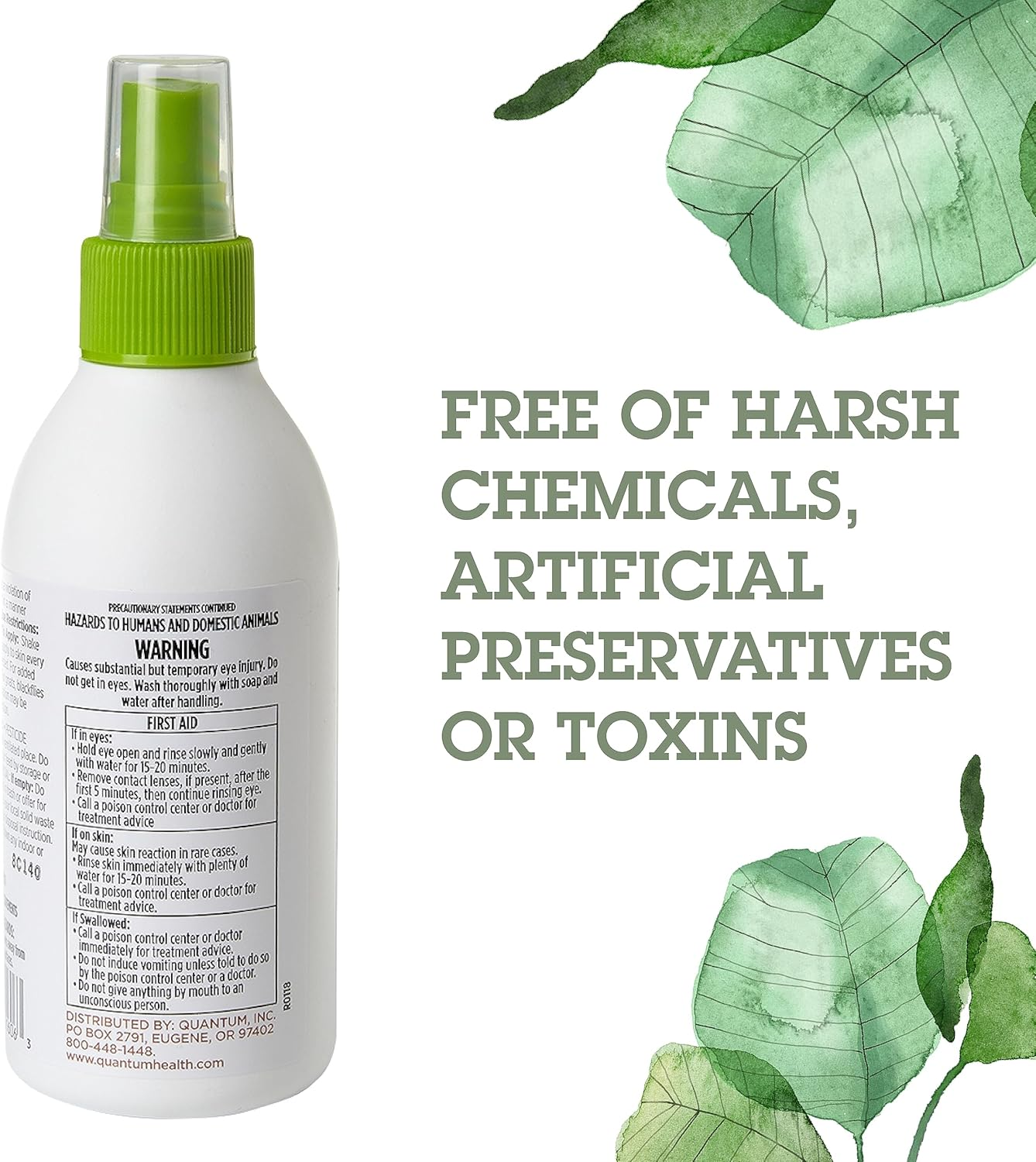 QUANTUM: Buzz Away Deet Free Insect Repellent Citronella Spray, 6 oz
