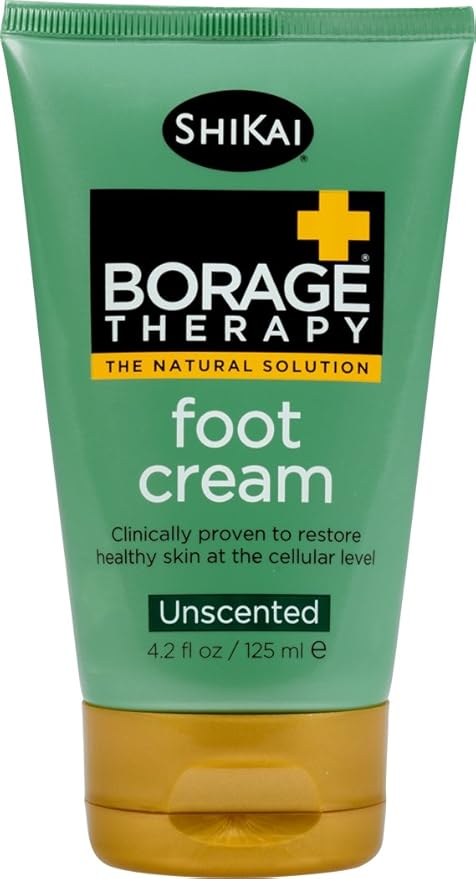 SHIKAI: Borage Therapy Foot Cream Unscented, 4.2 oz