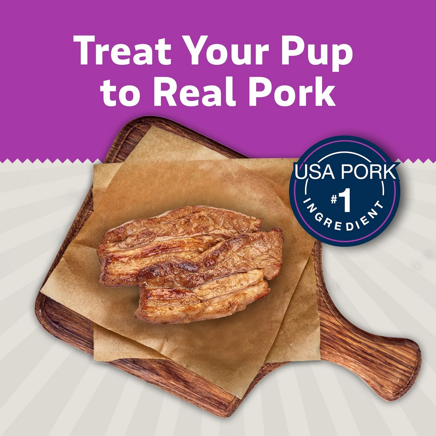 BLUE BUFFALO: Sizzlers Original Bacon-Style Dog Treats, 15 oz