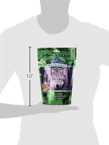 BLUE BUFFALO: Wilderness Trail Treats Dog Treat Duck Biscuits, 10 oz