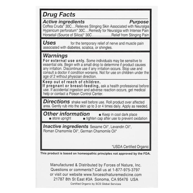 FORCES OF NATURE: Nerve Pain Applicator, .14 oz