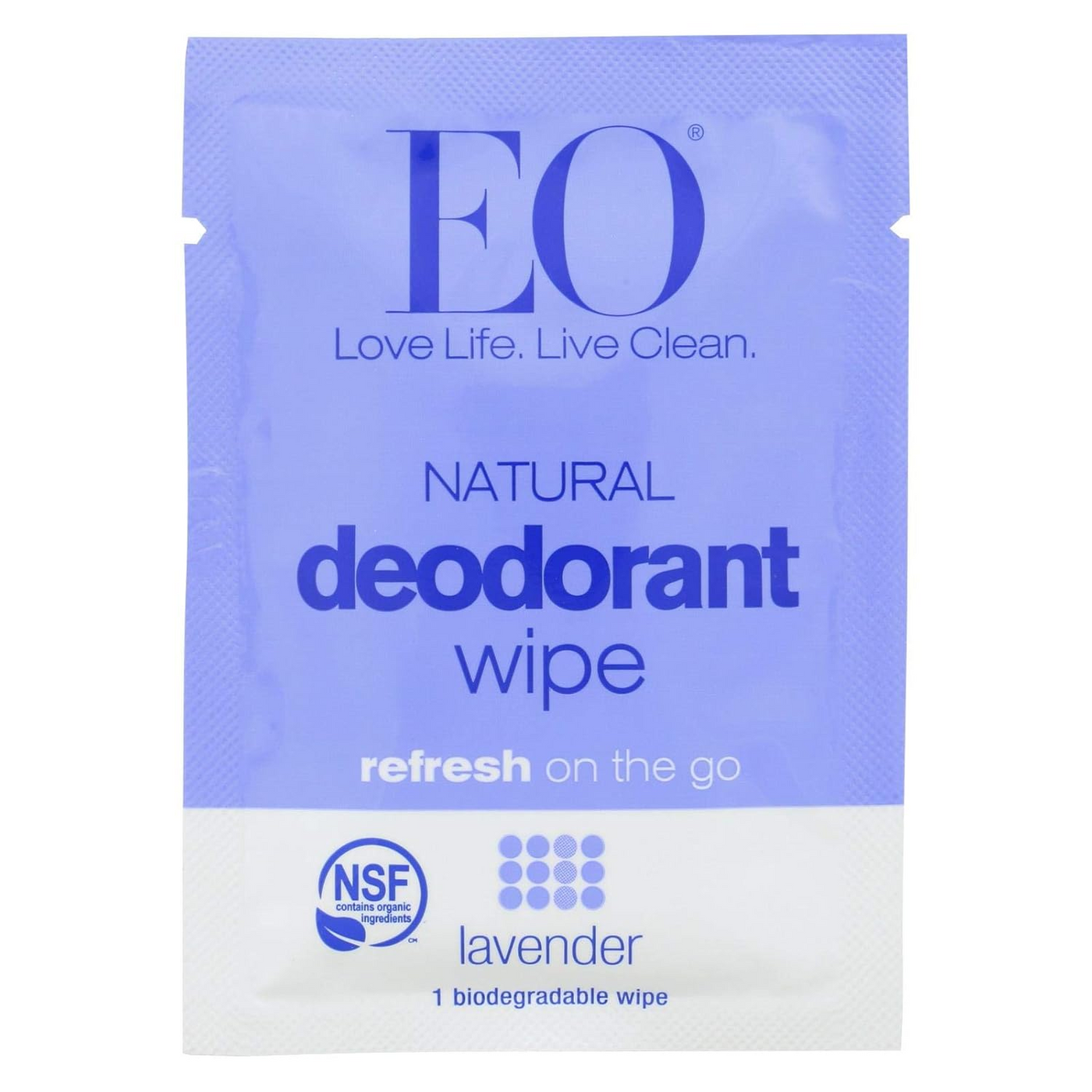 EO: Deodorant Lavender Wipes, 1 ea