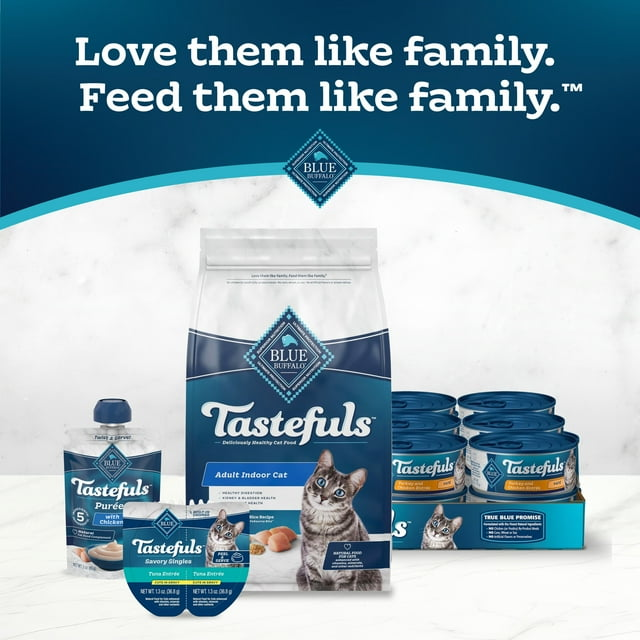 BLUE BUFFALO: Indoor Health Adult Cat Food Chicken and Brown Rice Recipe, 5 lb