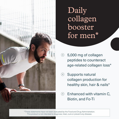 YOUTHEORY: Mens Collagen Advanced Formula, 290 tb