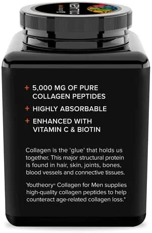 YOUTHEORY: Mens Collagen Advanced Formula, 290 tb