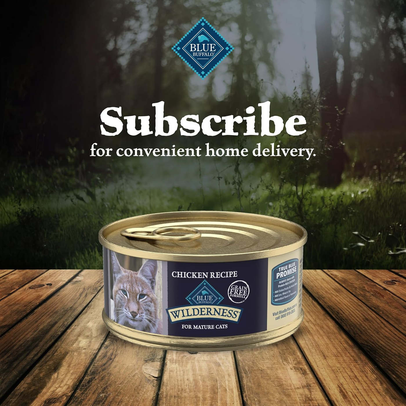 BLUE BUFFALO: Wilderness for Mature Cat Food Chicken Recipe, 5.50 oz