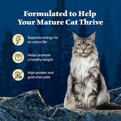 BLUE BUFFALO: Wilderness for Mature Cat Food Chicken Recipe, 5.50 oz