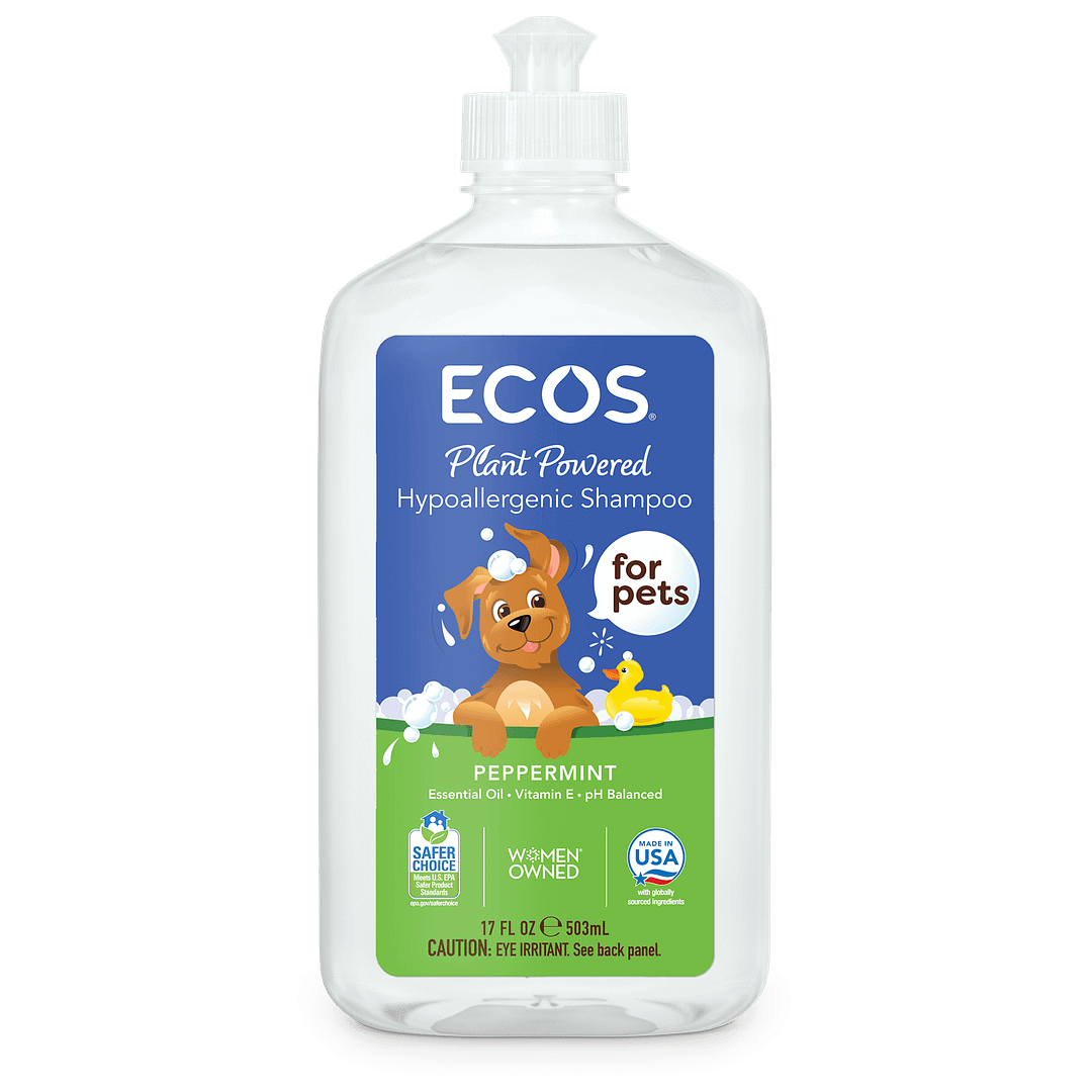 ECOS: Hypoallergenic Pet Shampoo Peppermint, 17 fo