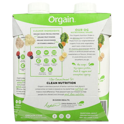 ORGAIN: Organic Nutrition Shake Iced Cafe Mocha 4Pk, 44 fo