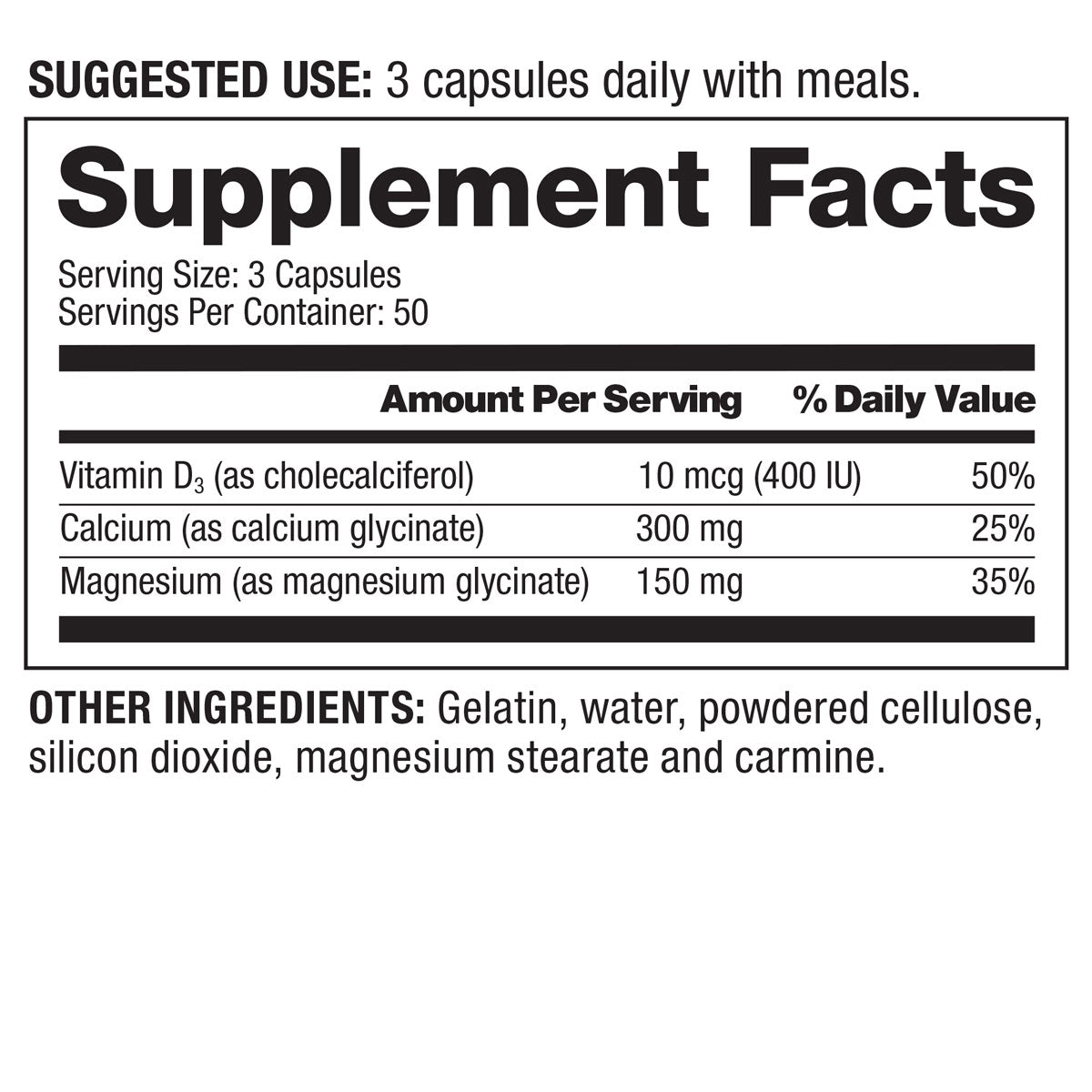 Chelated Cal-Mag with 400 IU vitamin D