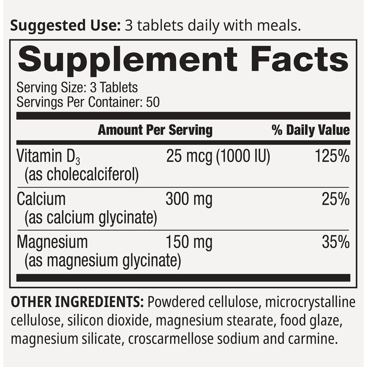 Chelated Cal-Mag with 1000 IU vitamin D