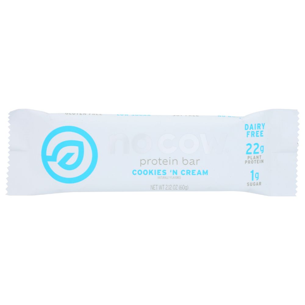 NO COW BAR: Cookies N Cream Protein Bar, 2.12 oz