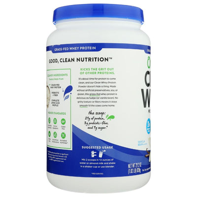 ORGAIN: Grass Fed Whey Protein Powder Vanilla Bean, 29.2 oz